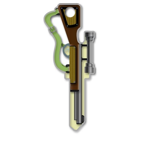 LUCKY LINE Key Shapes Rifle House Key Blank SC1 Double  For Schlage B118S